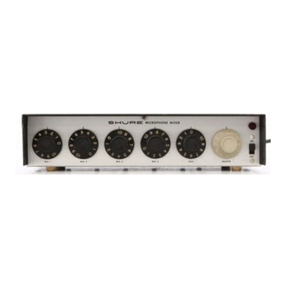 Shure M68 User manual