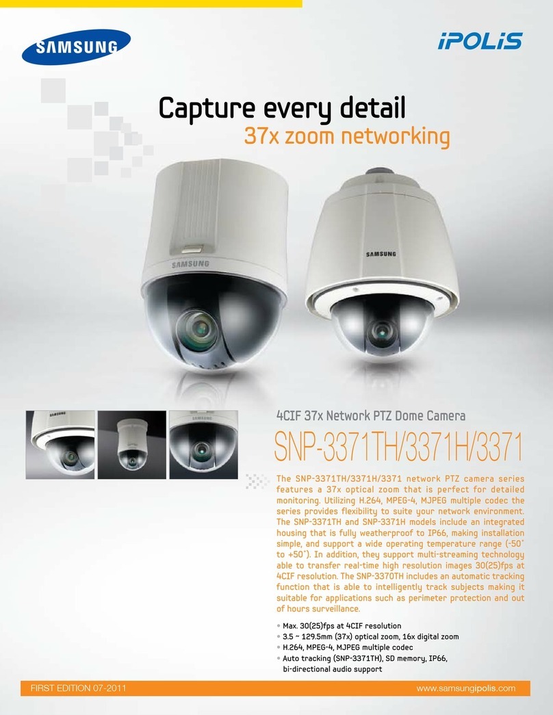 Samsung iPolis SNP-3371TH Specifications
