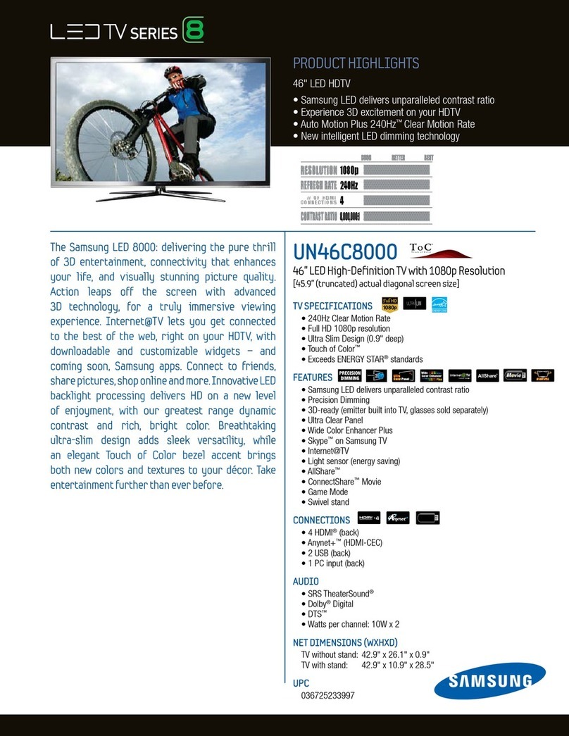 Samsung UN46C8000 User manual Samsung UN46C8000 User manual