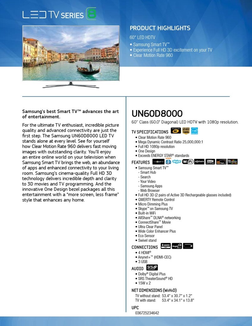 Samsung UN60D8000 User manual