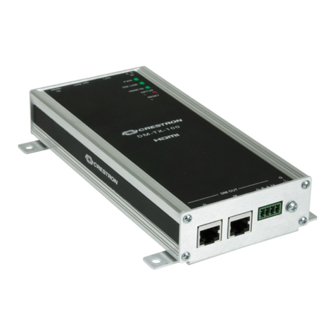 Crestron DigitalMedia DM-TX-100F User manual