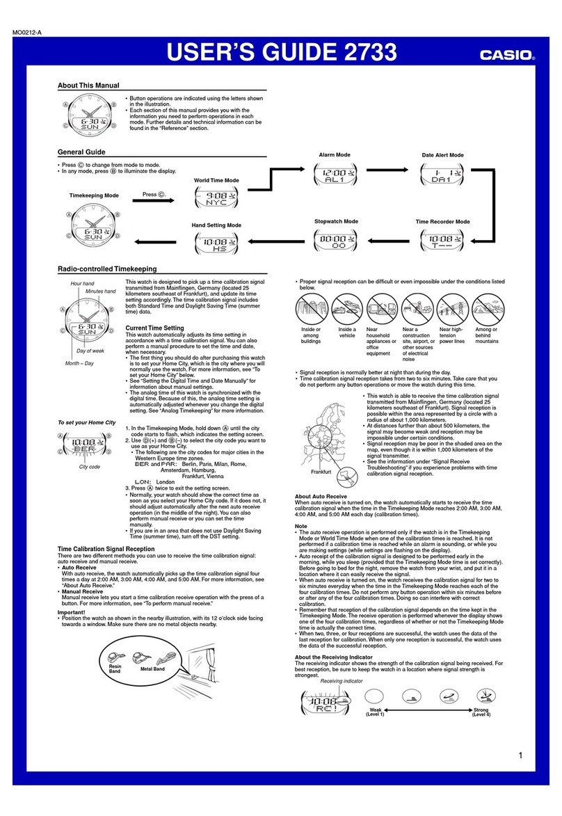 Casio 2733 User manual Casio 2733 User manual