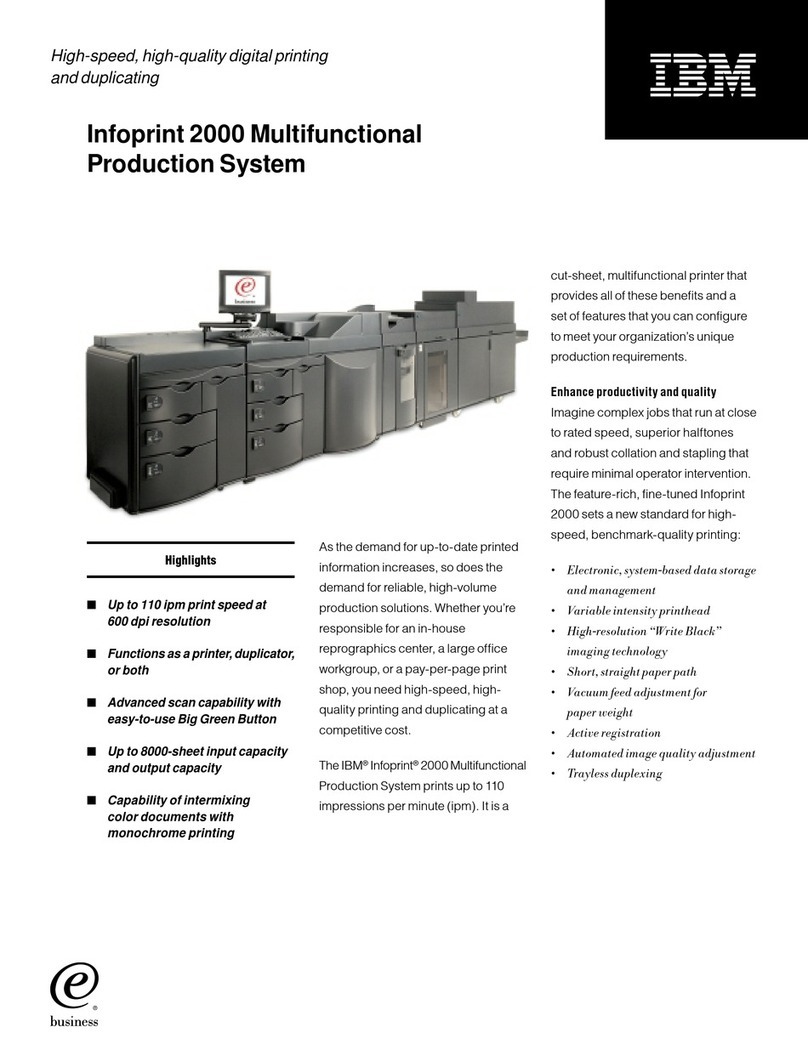 IBM Infoprint 2000 User manual
