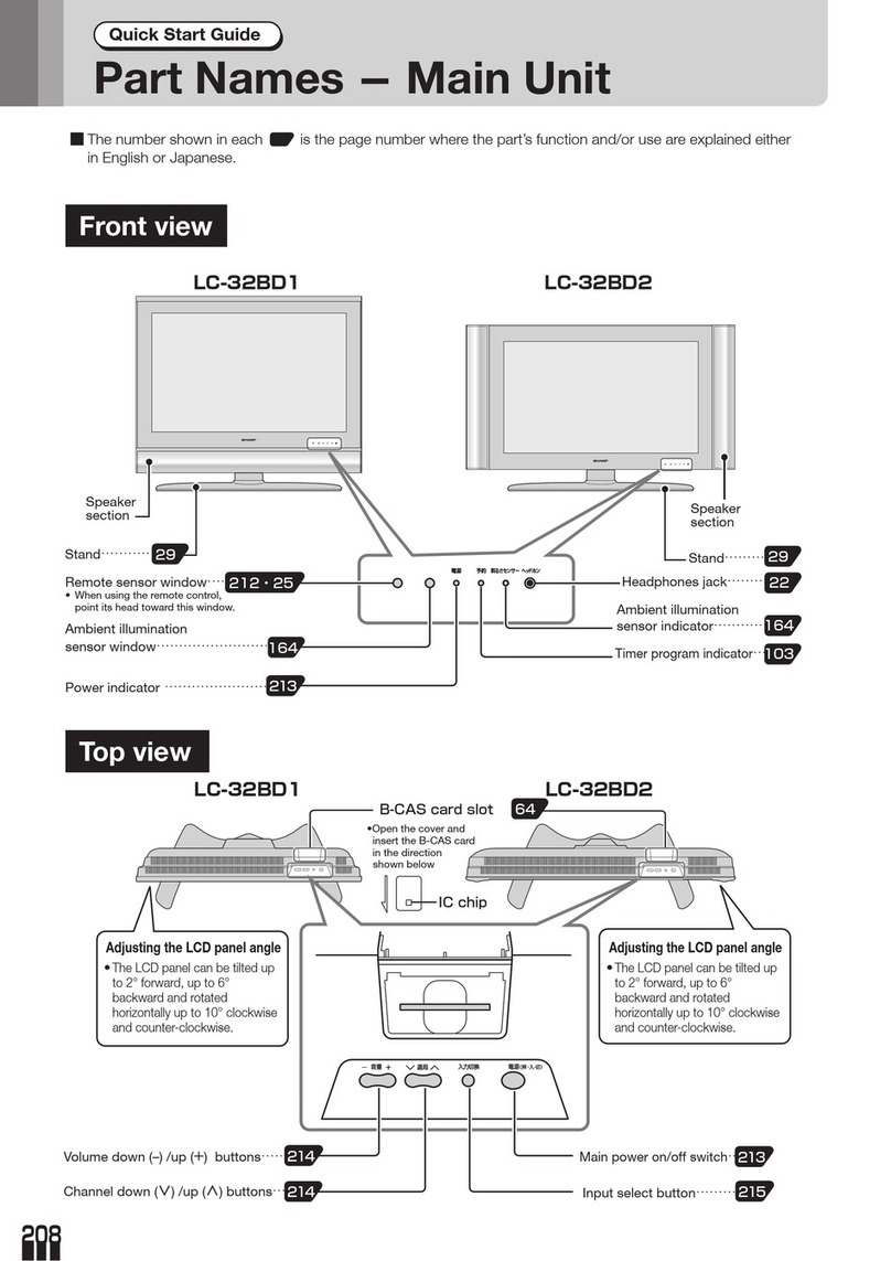 Sharp LC-32BD1 User manual Sharp LC-32BD1 User manual