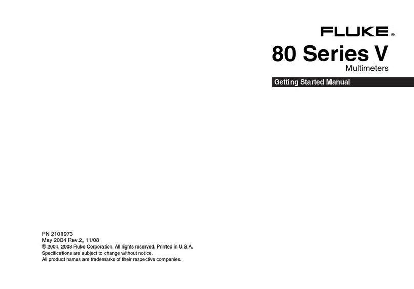 Fluke 80 Series V Parts list manual