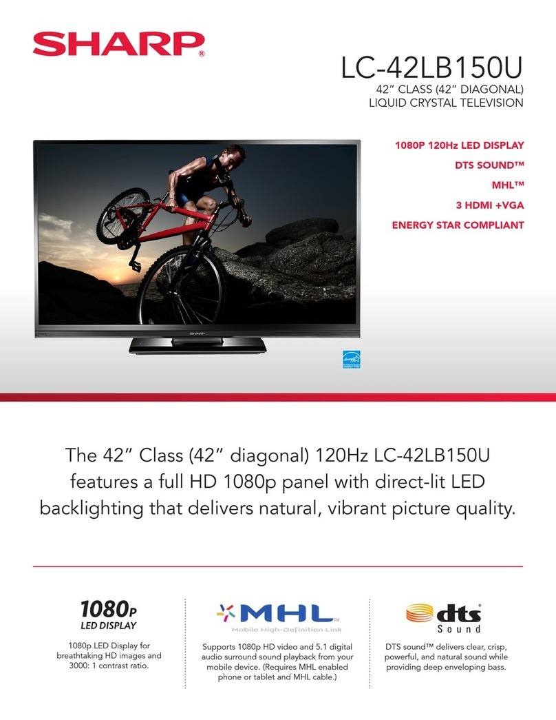Sharp LC-42LB150U User manual