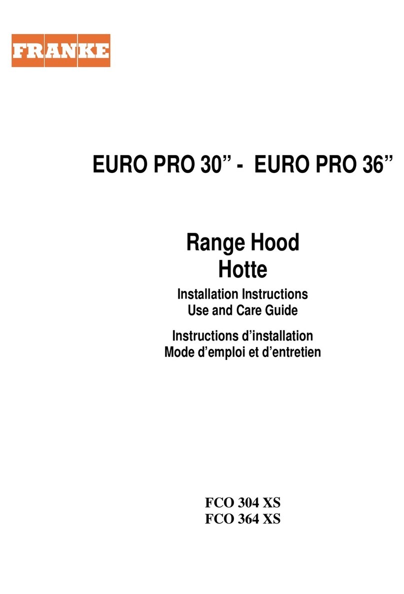 Franke FCO 304 XS User manual