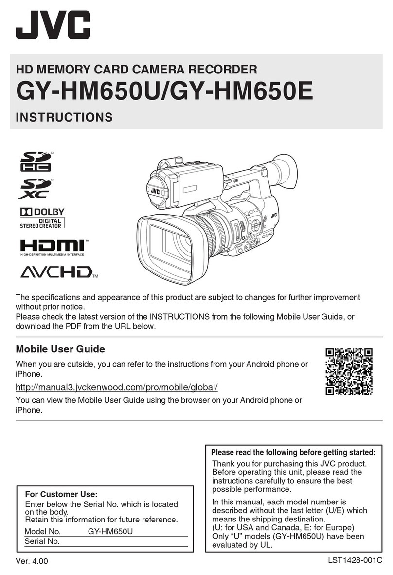 JVC GY-HM650U User manual
