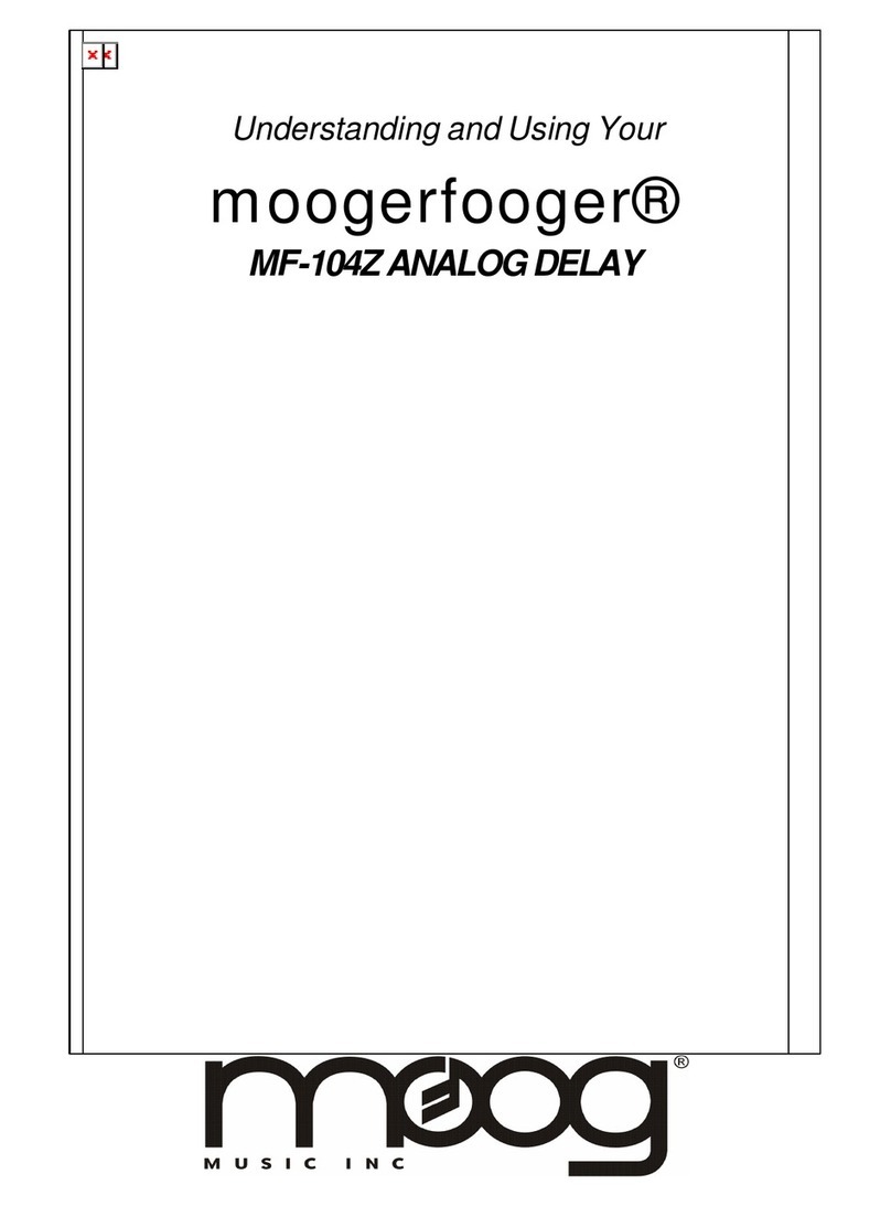 Moog moogerfooger MF-104Z Using instruction