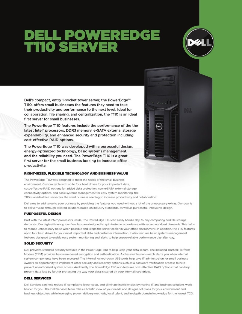 Dell PowerEdge T110 User manual