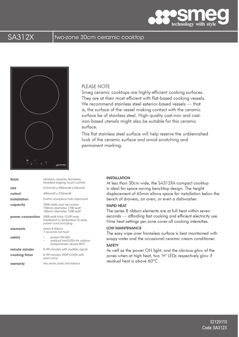 Smeg SA312X User manual