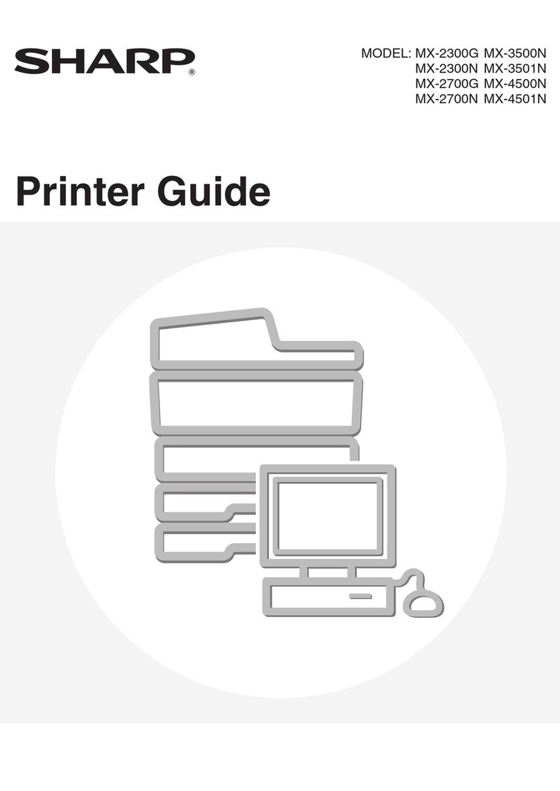 Sharp MX-2300G User manual Sharp MX-2300G User manual