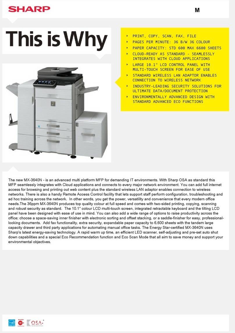 Sharp MX-3640N Manual