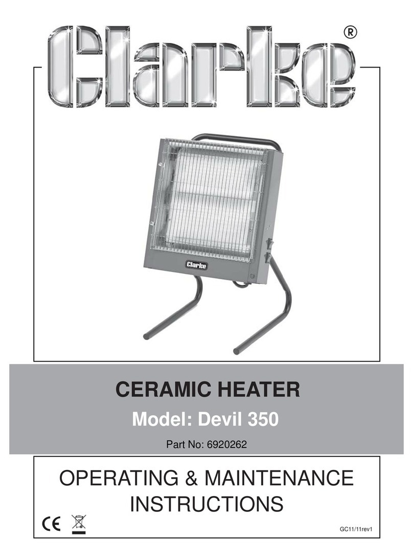 Clarke Devil 350 Operating & maintenance instructions