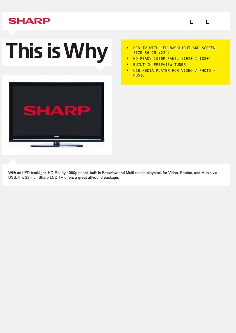 Sharp LC-22LE22E Manual