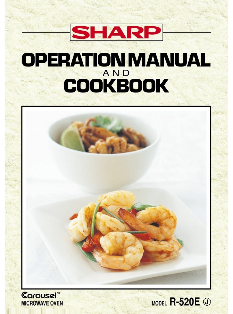 Sharp Carousel R-520E User manual Sharp Carousel R-520E User manual