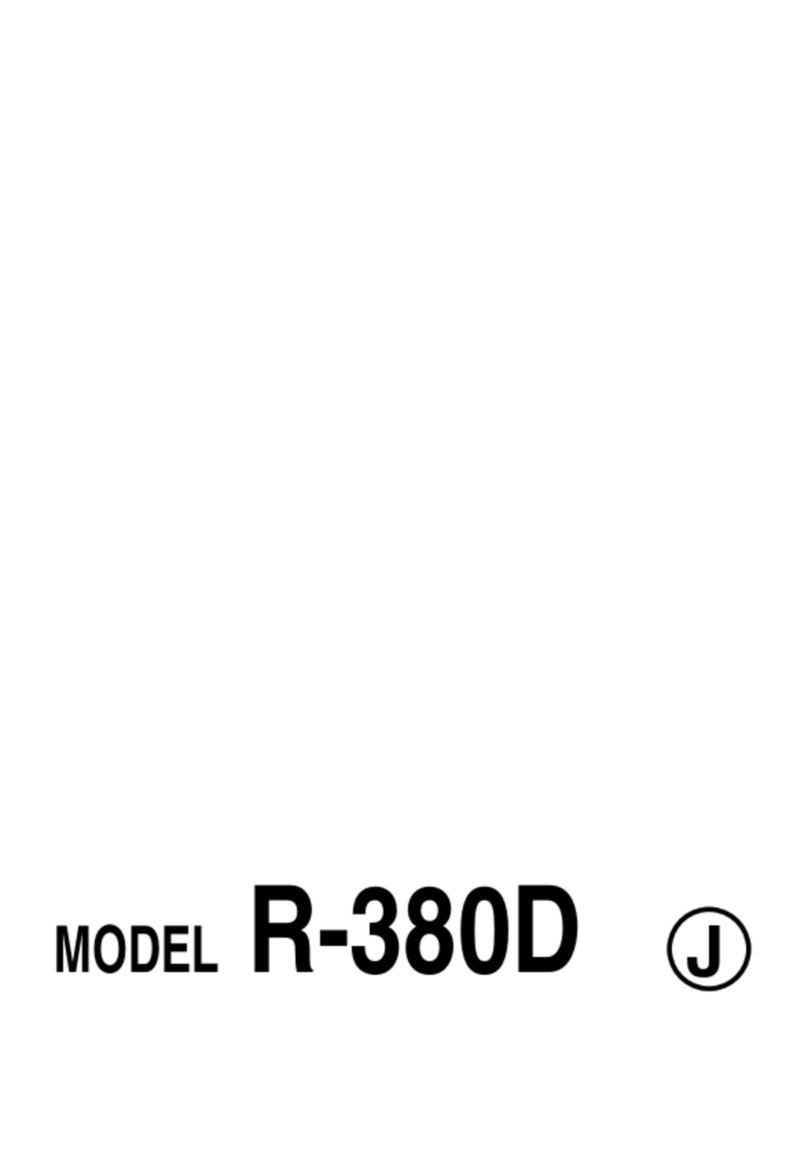 Sharp R-380D User manual Sharp R-380D User manual