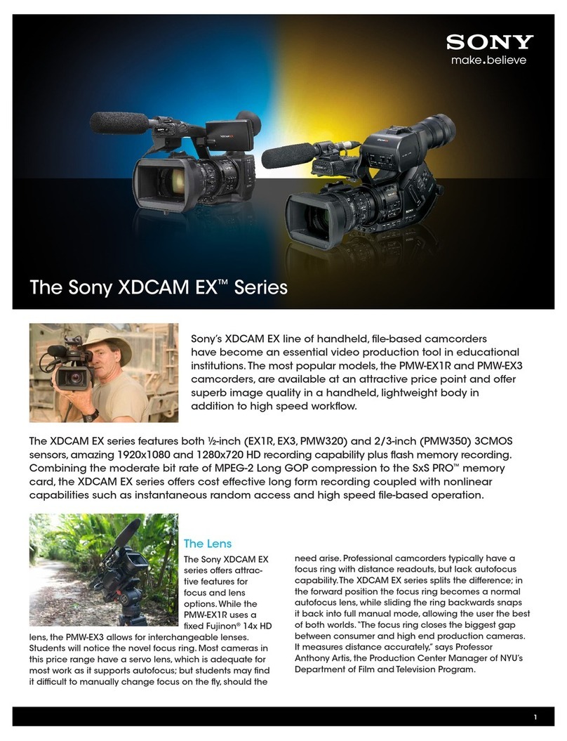 Sony PMW-EX1R Brochure & specs