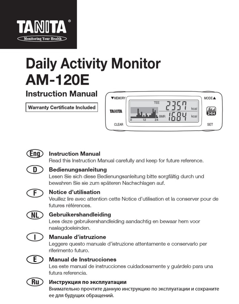 Tanita AM-120E instruction manual