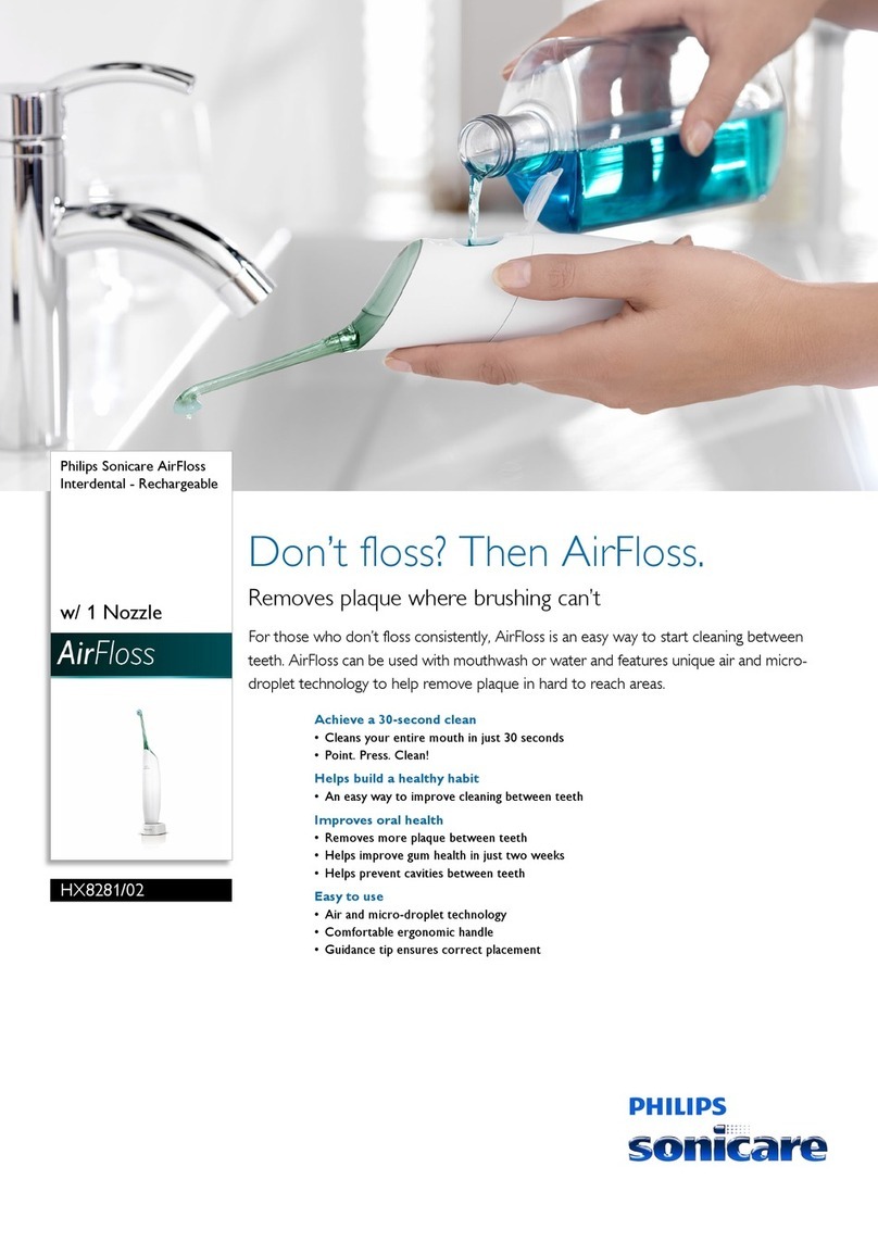 Philips Sonicare AirFloss Interdental HX8281/02 User manual