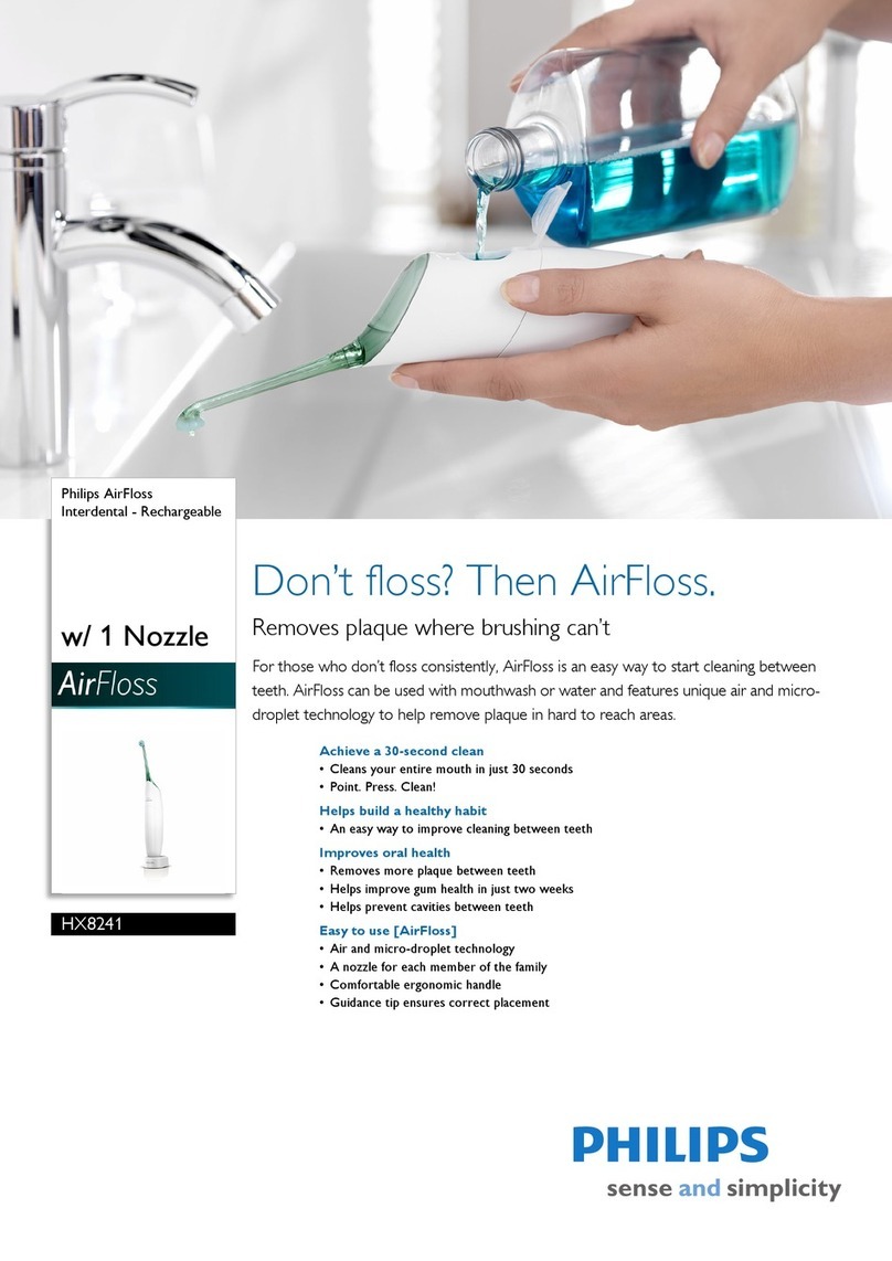 Philips AirFloss Interdental HX8241/02 User manual