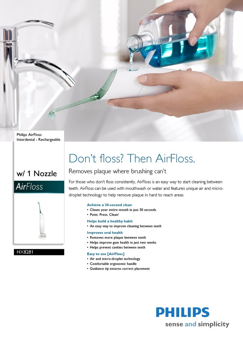 Philips AirFloss Interdental HX8281/02 User manual