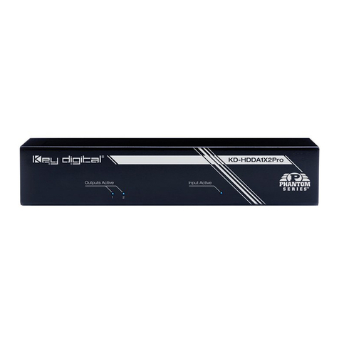 Key Digital KD-HDDA1x2Pro Phantom User manual