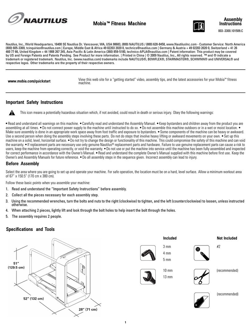 Nautilus Mobia User manual
