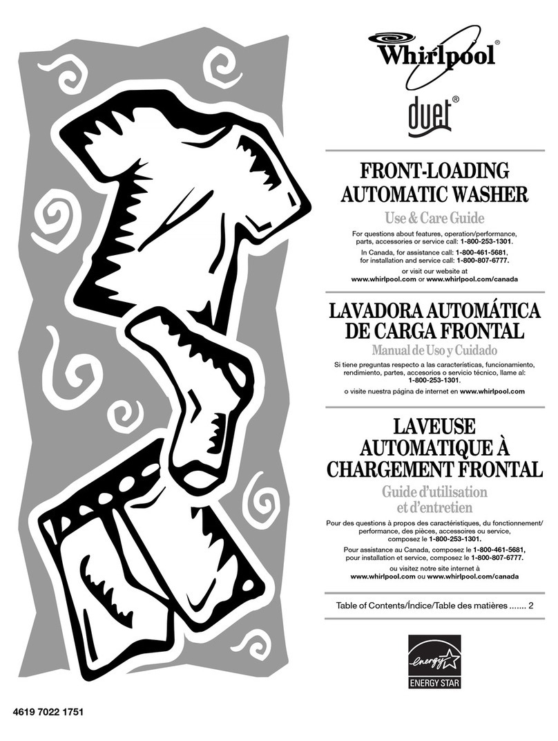 Whirlpool Duet Steam User manual Whirlpool Duet Steam User manual
