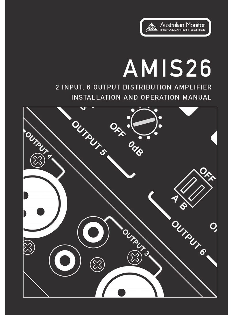 AUSTRALIAN MONITOR AMIS26 User manual