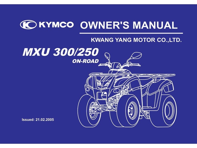 KYMCO MXU 300 - owner's manual