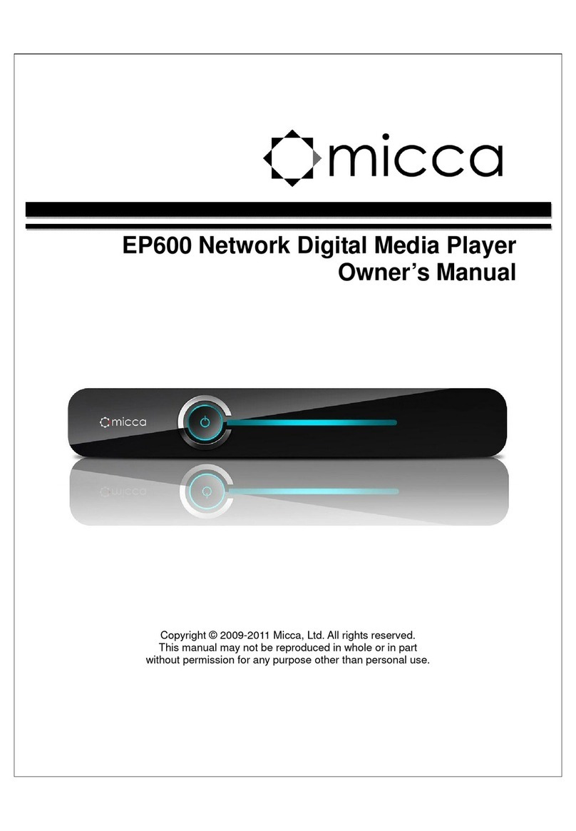 Micca EP600 owner's manual