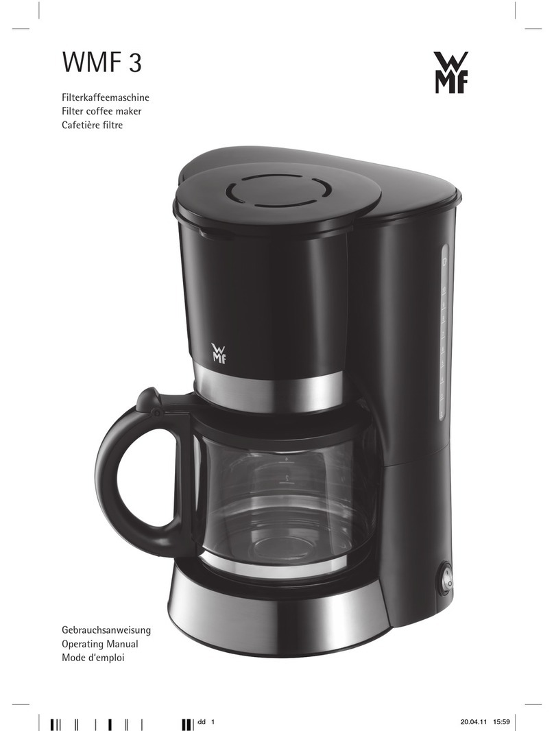 WMF Filter Coffee Maker User manual WMF Filter Coffee Maker User manual