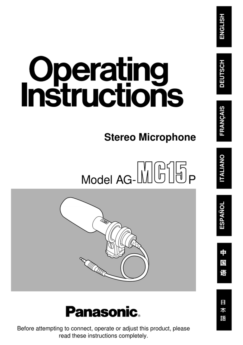 Panasonic AG-MC15P User manual Panasonic AG-MC15P User manual