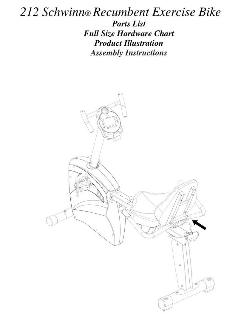 Schwinn Fitness 212 User manual