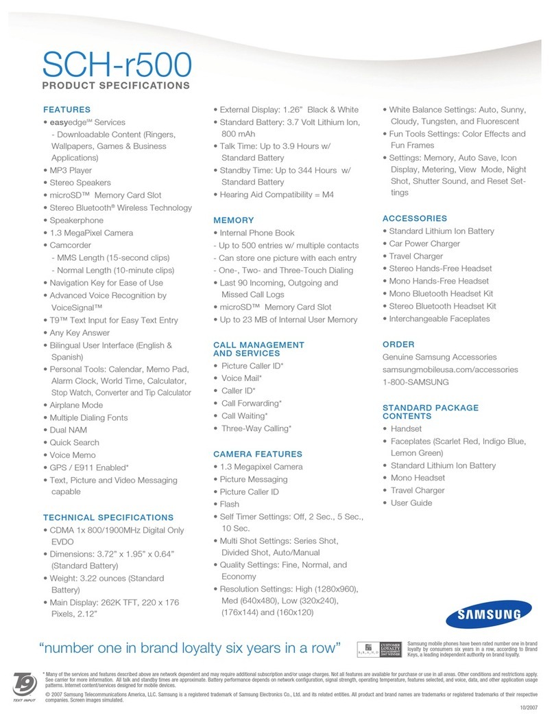 Samsung SCH-R500 Installation instructions
