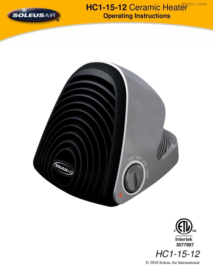Soleus Air HC1-15-12 User manual Soleus Air HC1-15-12 User manual