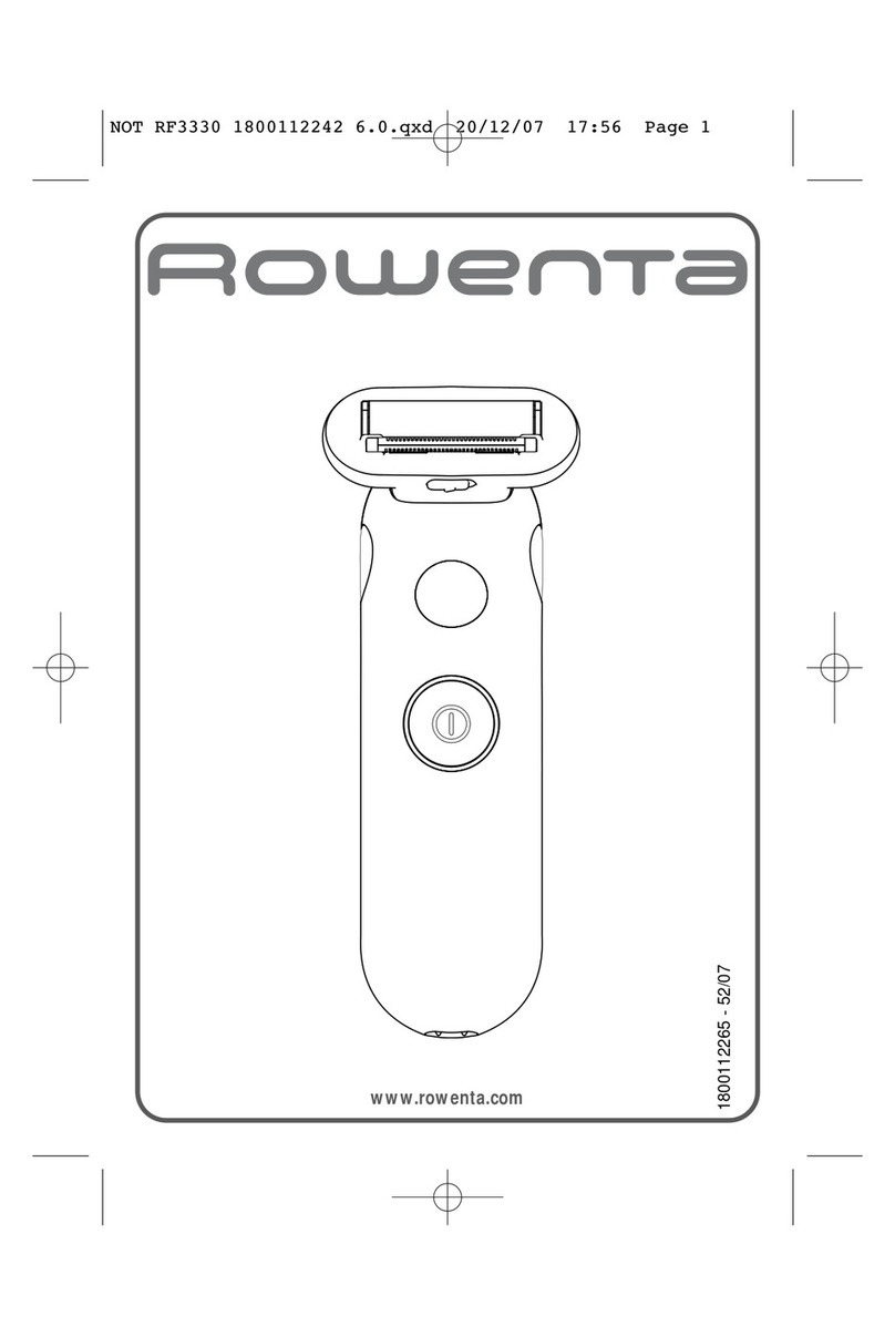 Rowenta RF3330 User manual Rowenta RF3330 User manual