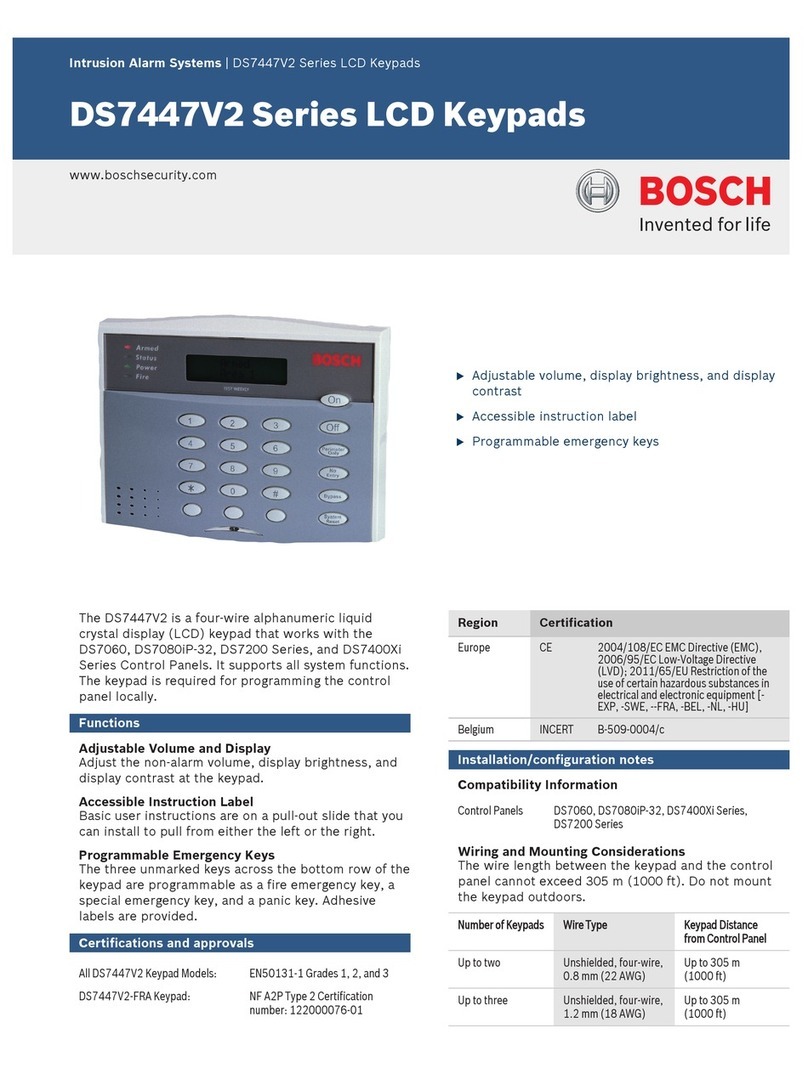 Bosch DS7447V2 Series User manual