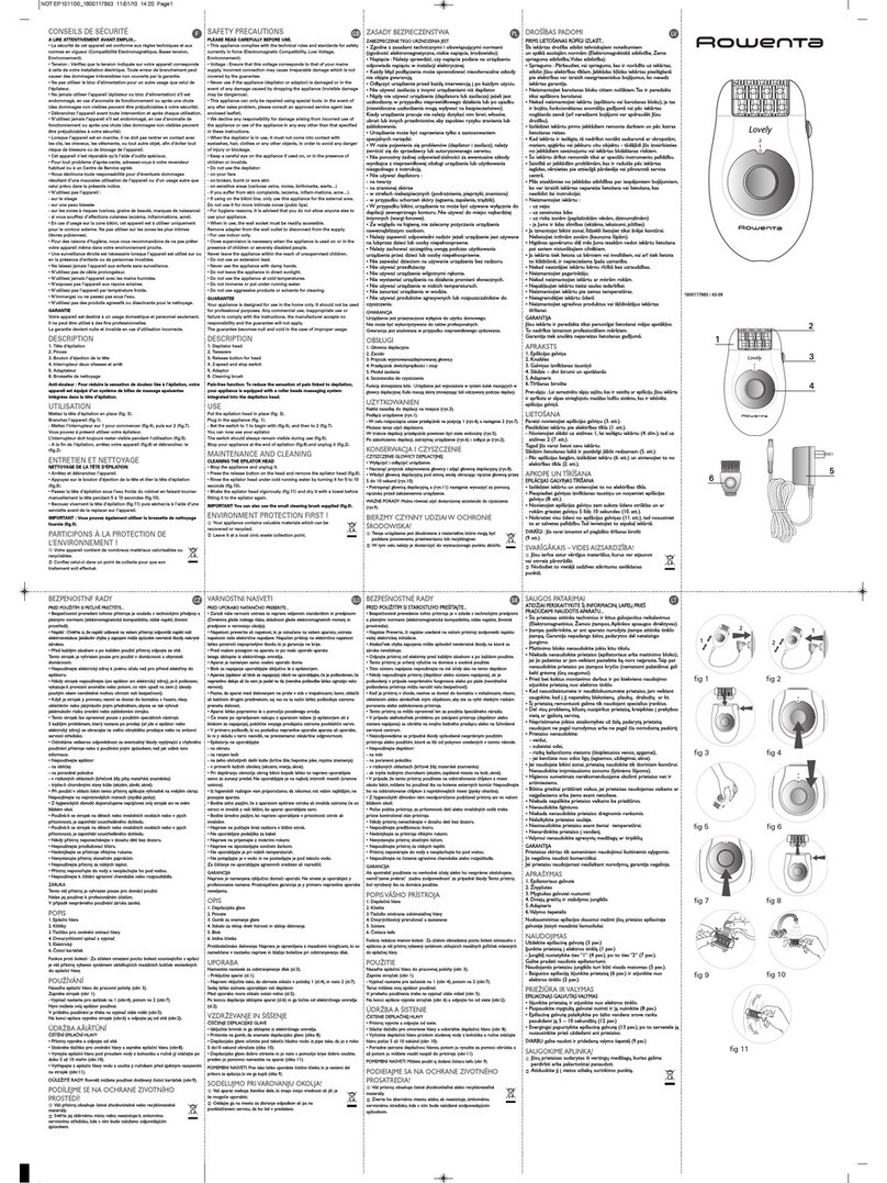 Rowenta EP1011D0 instructions