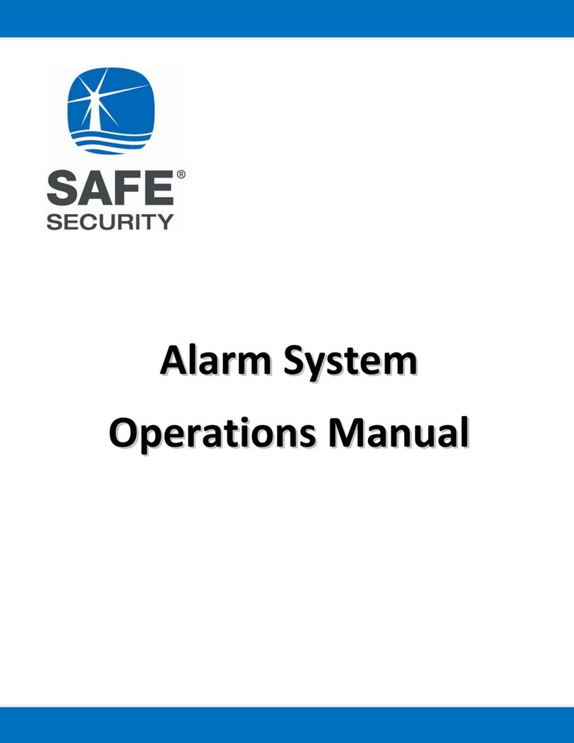 SAFE Security Alarm System Operation manual