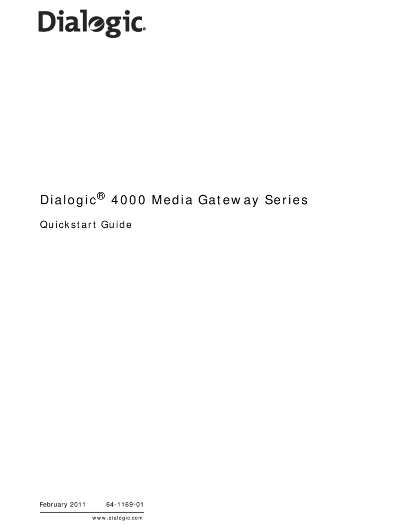 Dialogic 4000 Series quick start guide