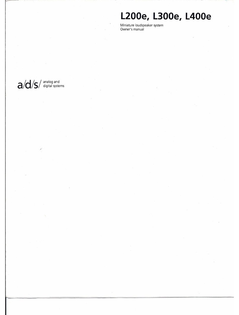 a/d/s/ L200e owner's manual