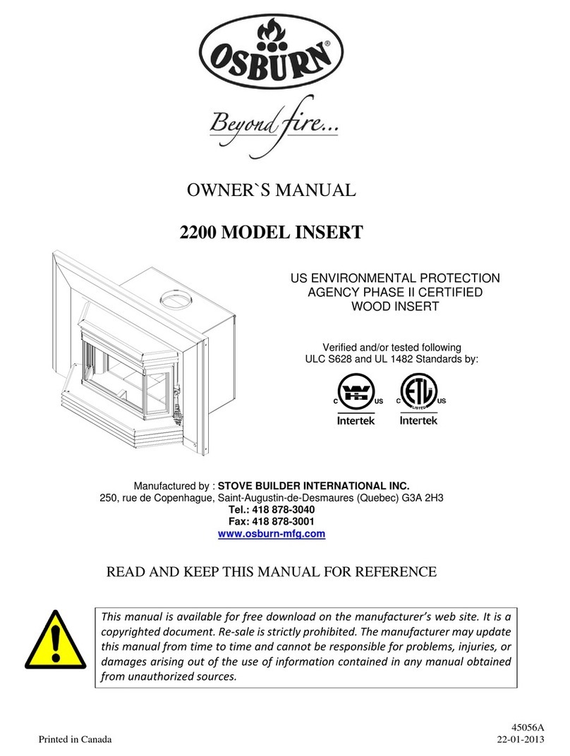 Osburn 2200 owner's manual
