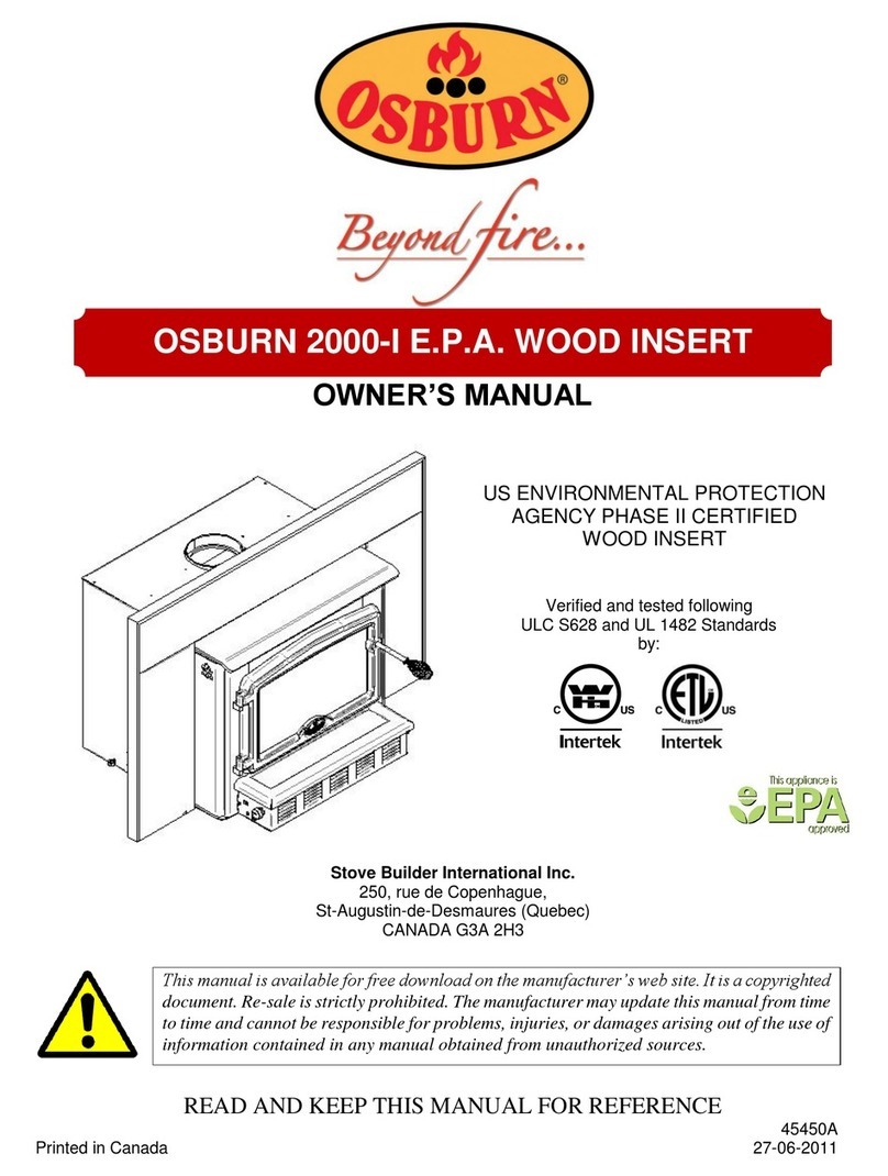 Osburn 2000-I E.P.A. owner's manual Osburn 2000-I E.P.A. owner's manual