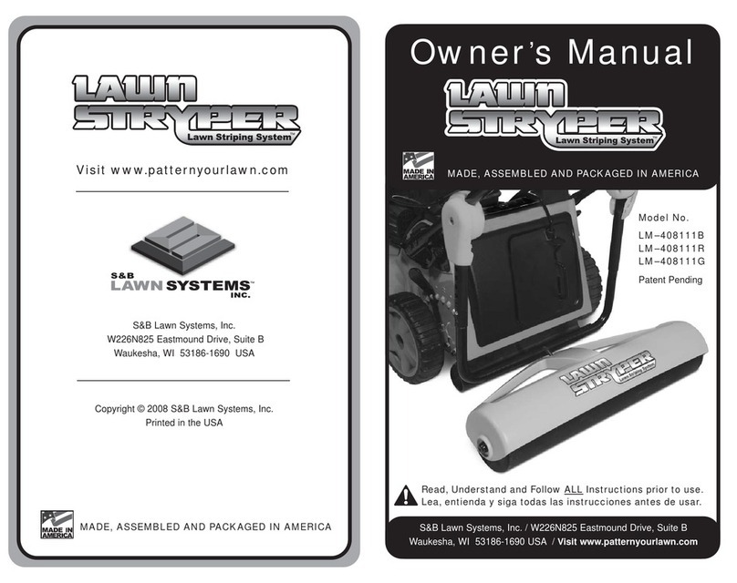 S&B Lawn Systems Lawn Stryper LM-408111B owner's manual