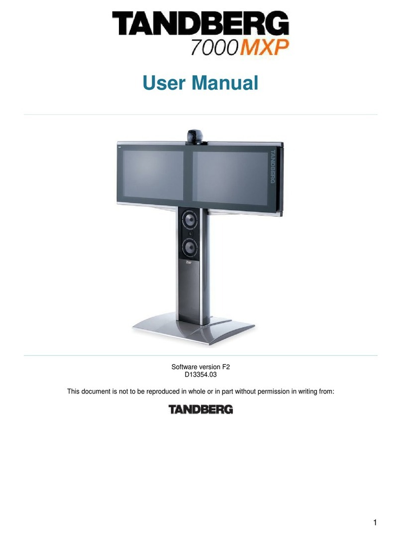 TANDBERG 7000 MXP User manual
