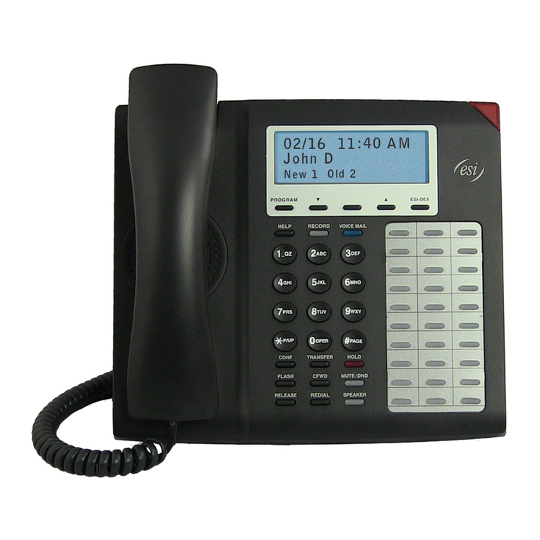 ESI 48-Key Feature Phone User manual ESI 48-Key Feature Phone User manual