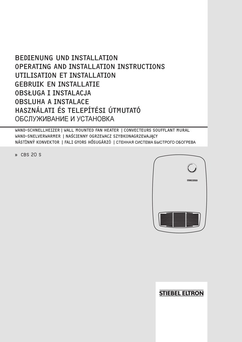 STIEBEL ELTRON CBS 20 S User manual