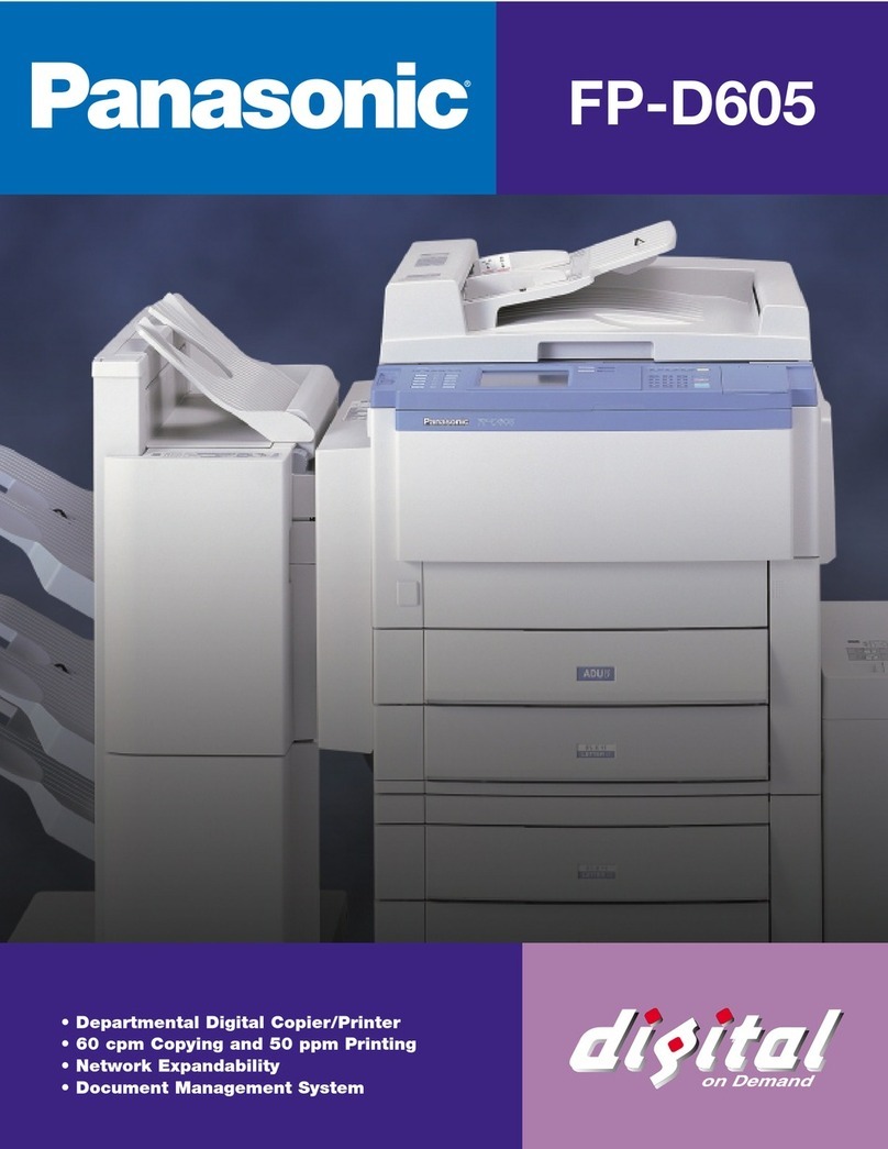 Panasonic FP-D605 User manual